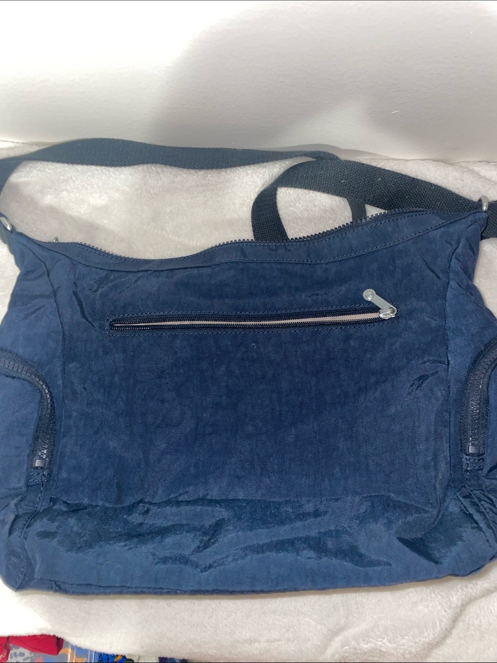 Kipling Dark Navy Crossbody Bag with Monkey Keychain - Picture 4 of 6
